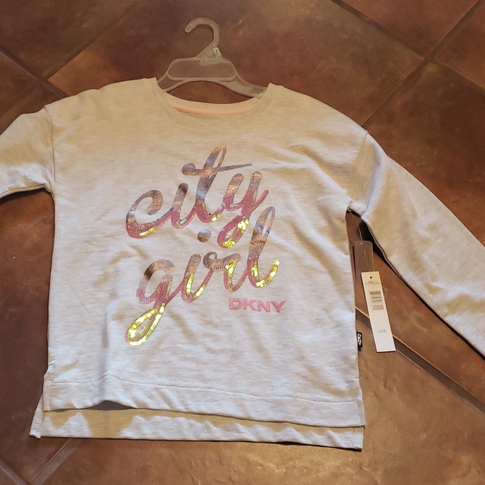 Dkny girls size large sweatshirt